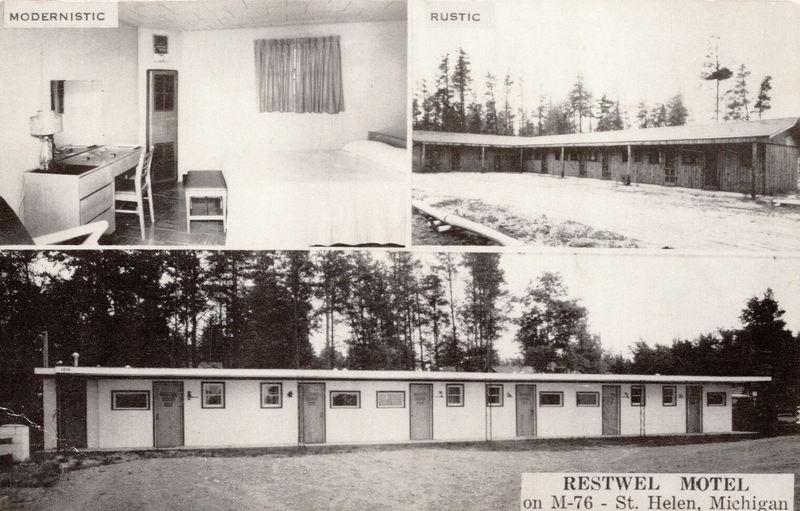 Restwel Motel - Old Postcard